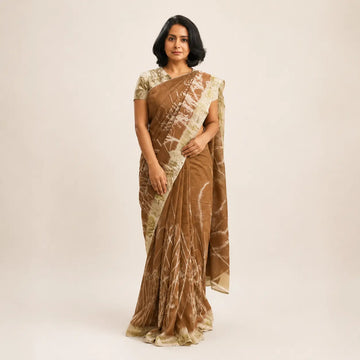 Cutch Bloom Matka Silk Saree