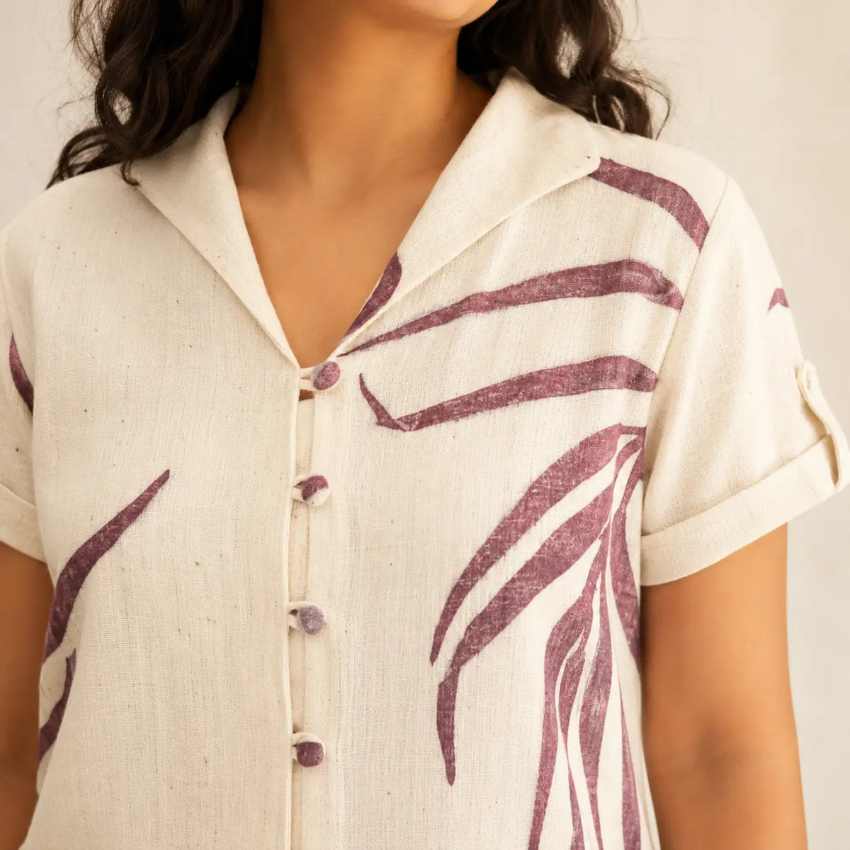 Button up eucalyptus top