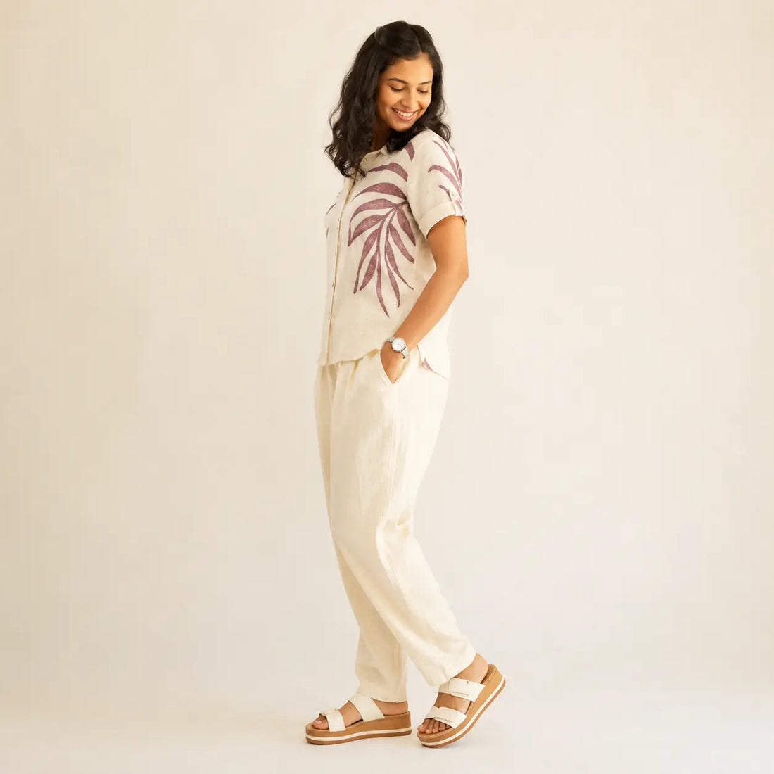 Button up eucalyptus top