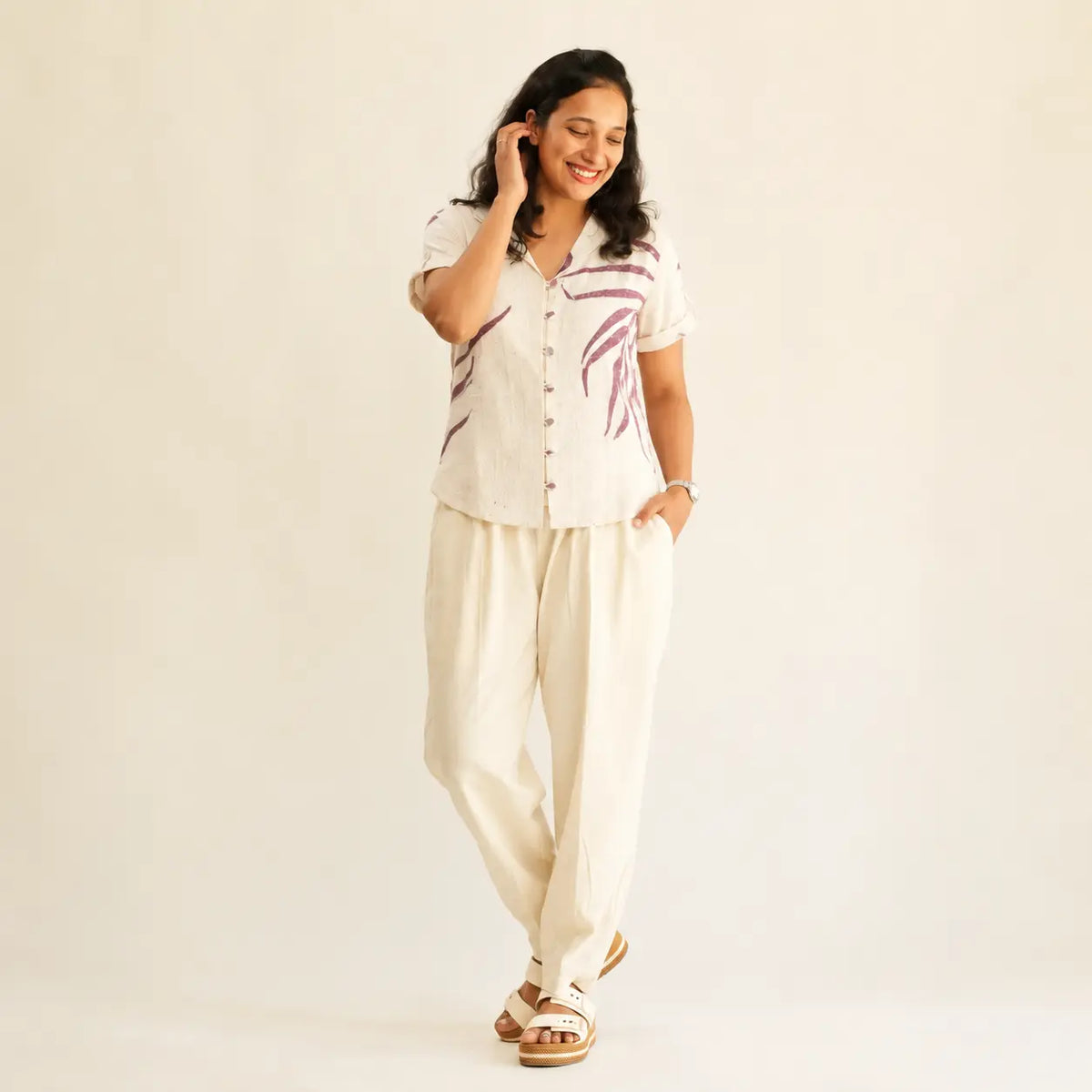 Button up eucalyptus top
