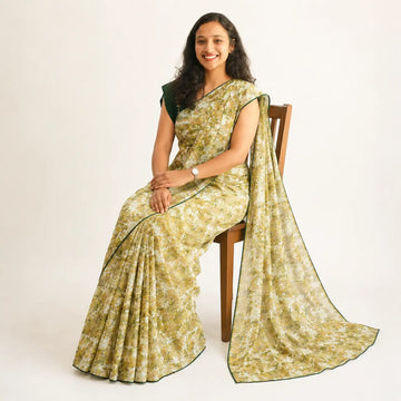 Amber Peel Matka Silk Saree