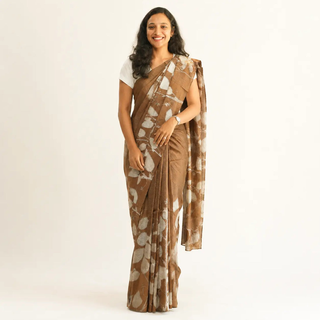 Rustic Bloom Matka Silk Saree