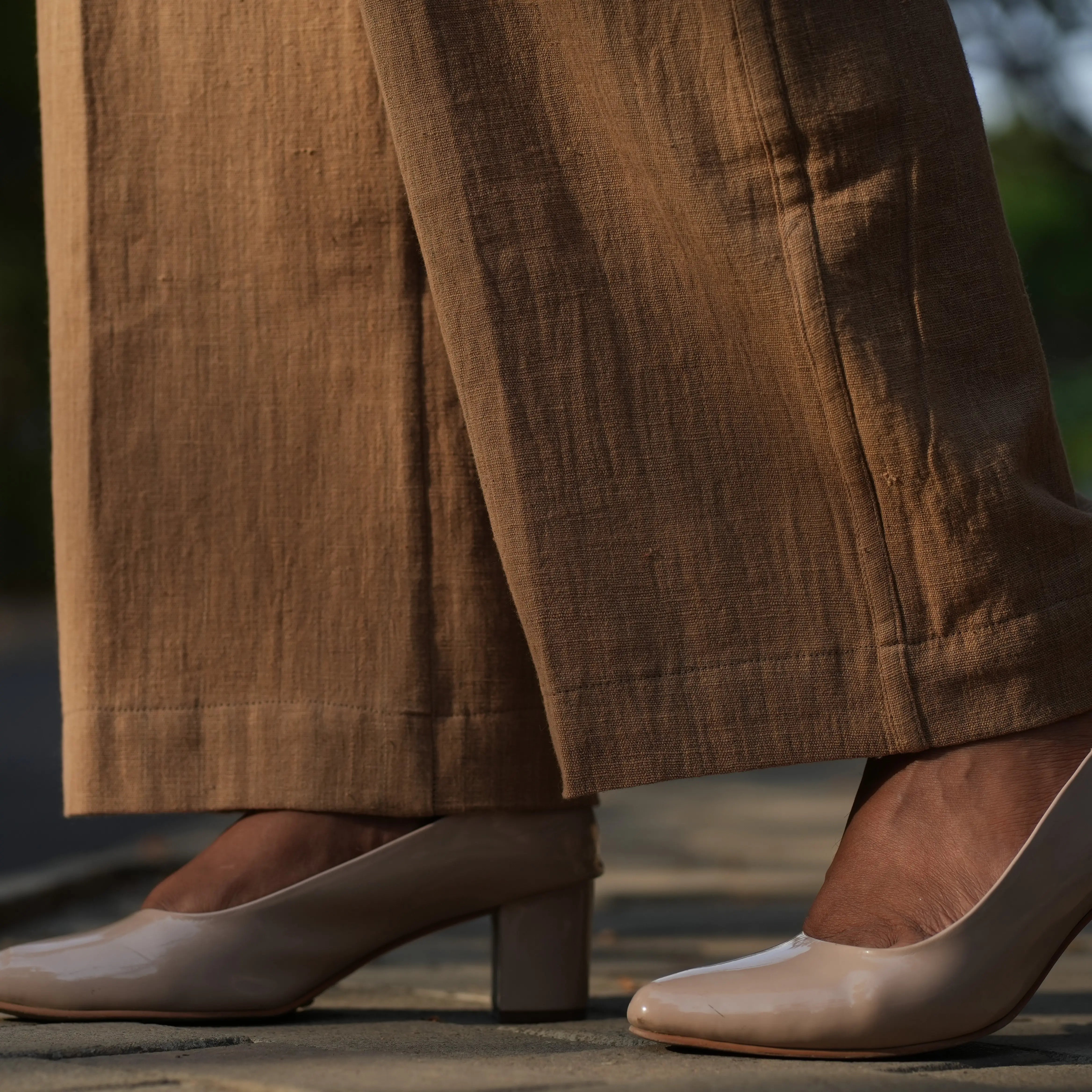BROWN COTTON PANT