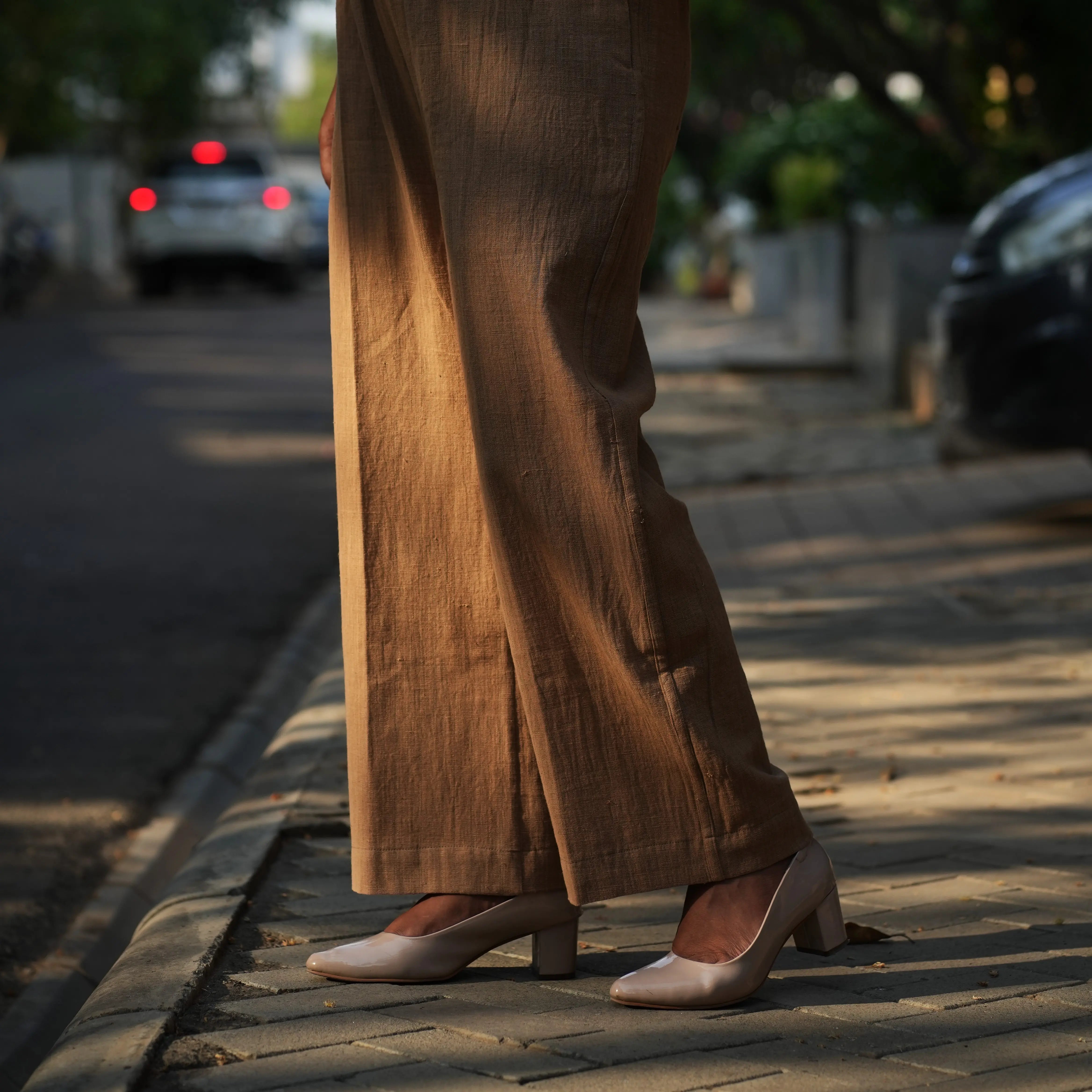 BROWN COTTON PANT