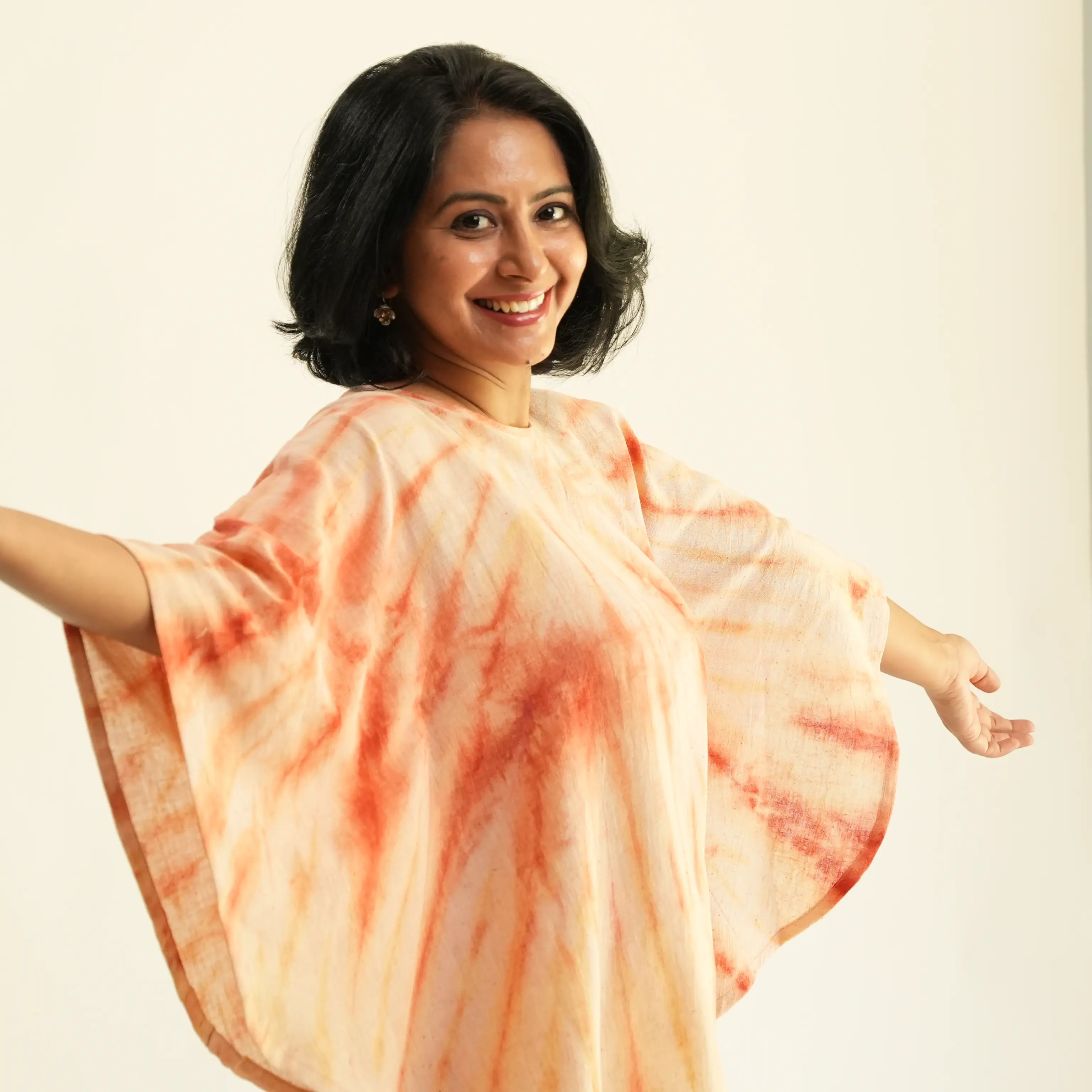 SHIBORI NATURAL DYED CIRCLE TOP
