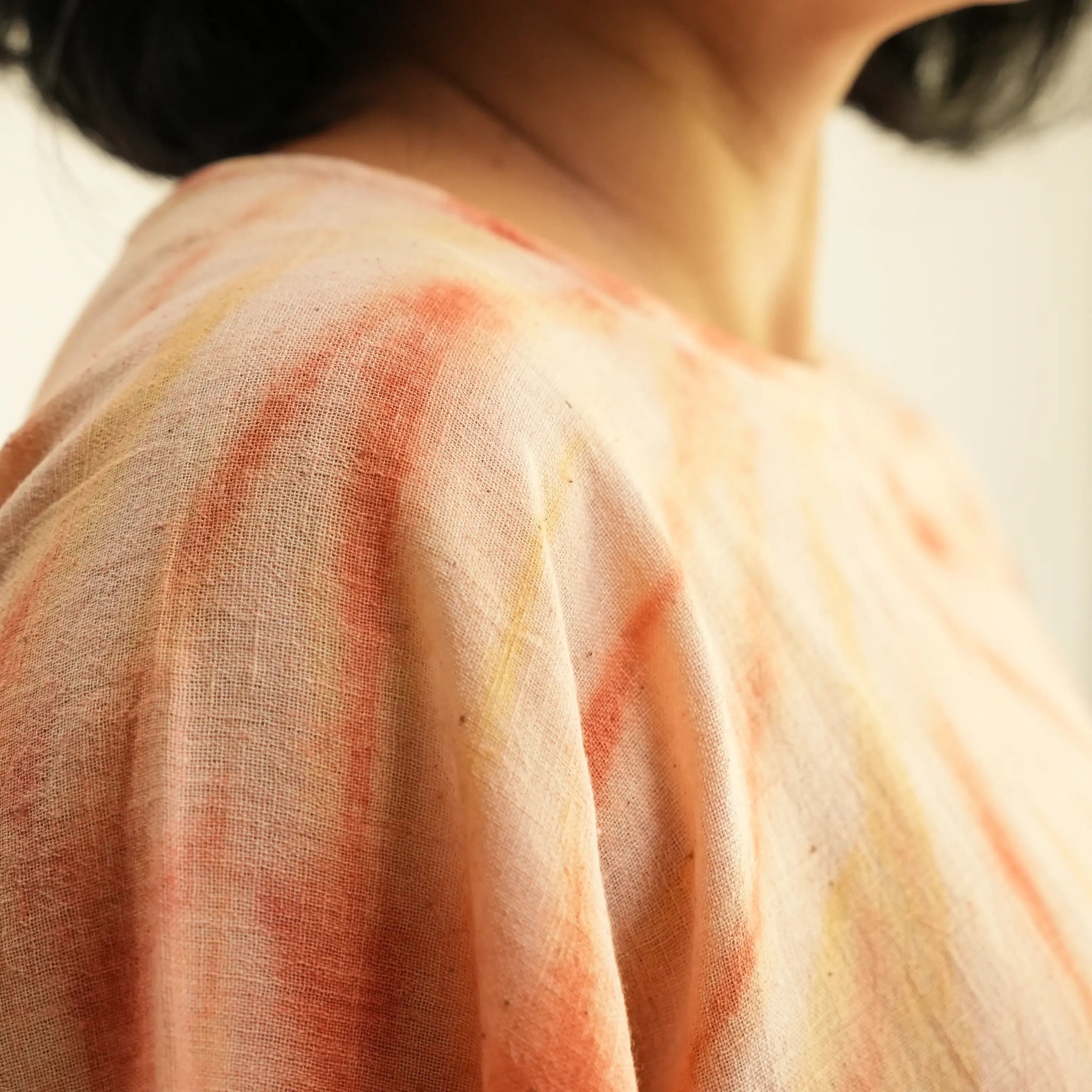 SHIBORI NATURAL DYED CIRCLE TOP