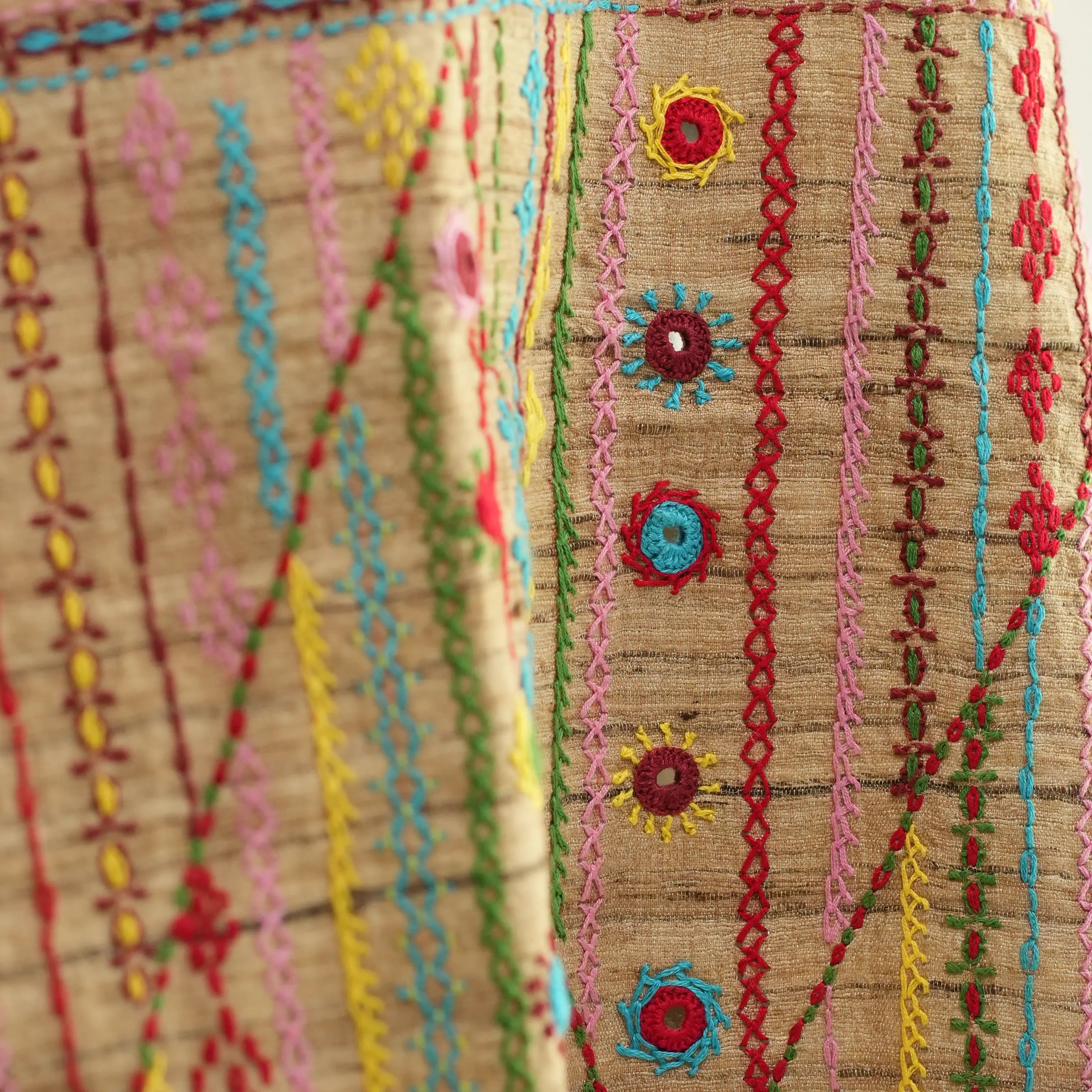 GEETHA SILK KURTA WITH LAMBADI WORK