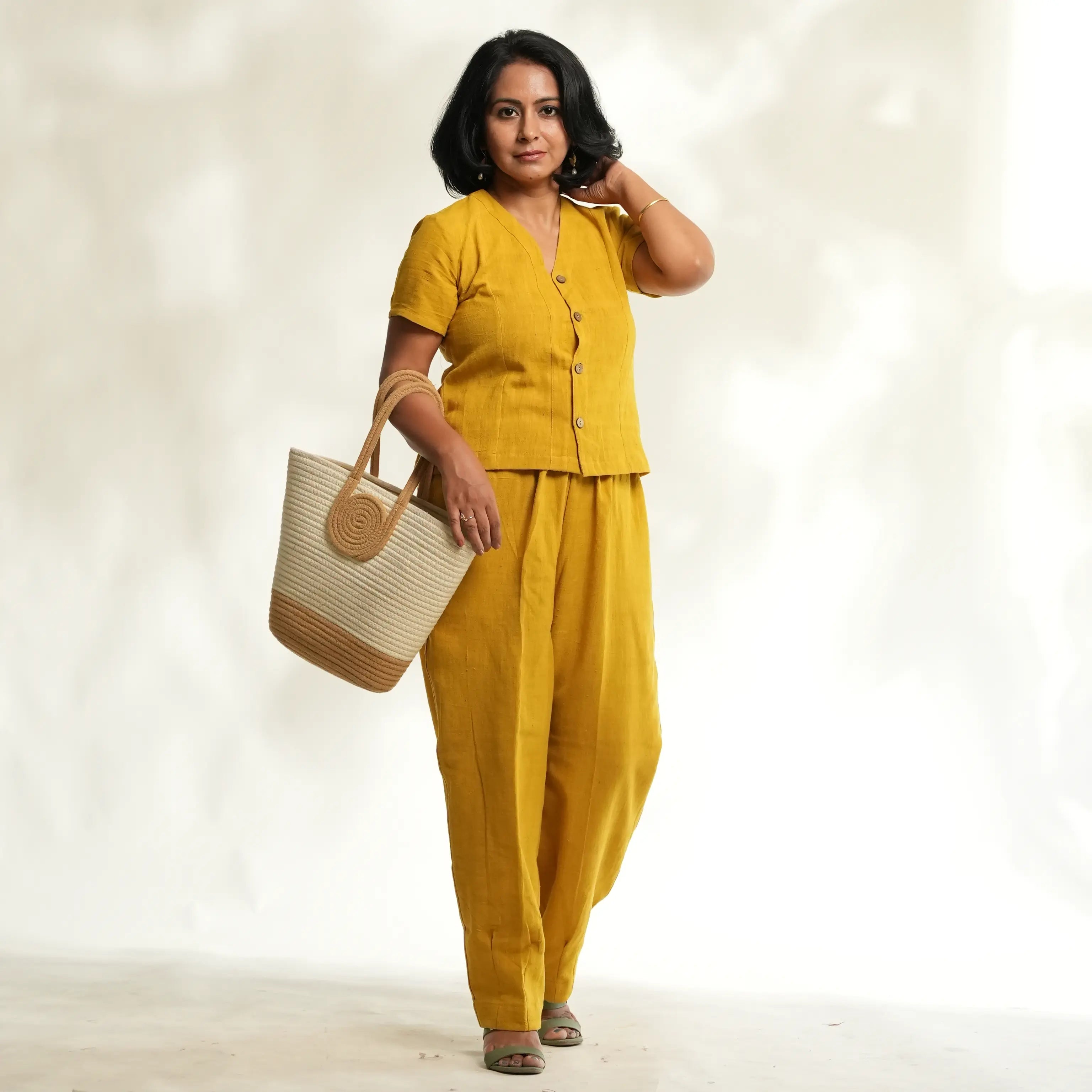 RAIN FED COTTON YELLOW TOP