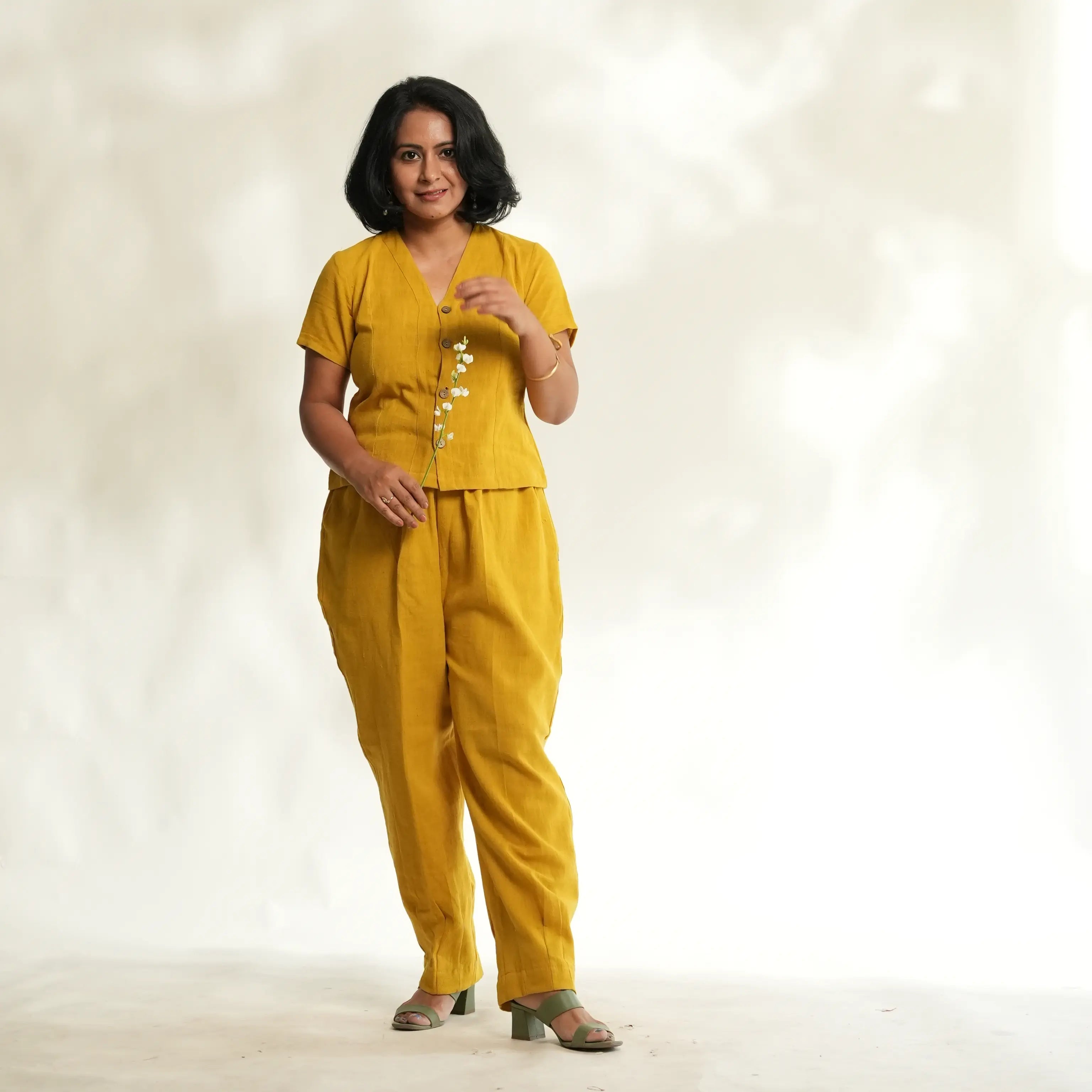 RAIN FED COTTON YELLOW TOP