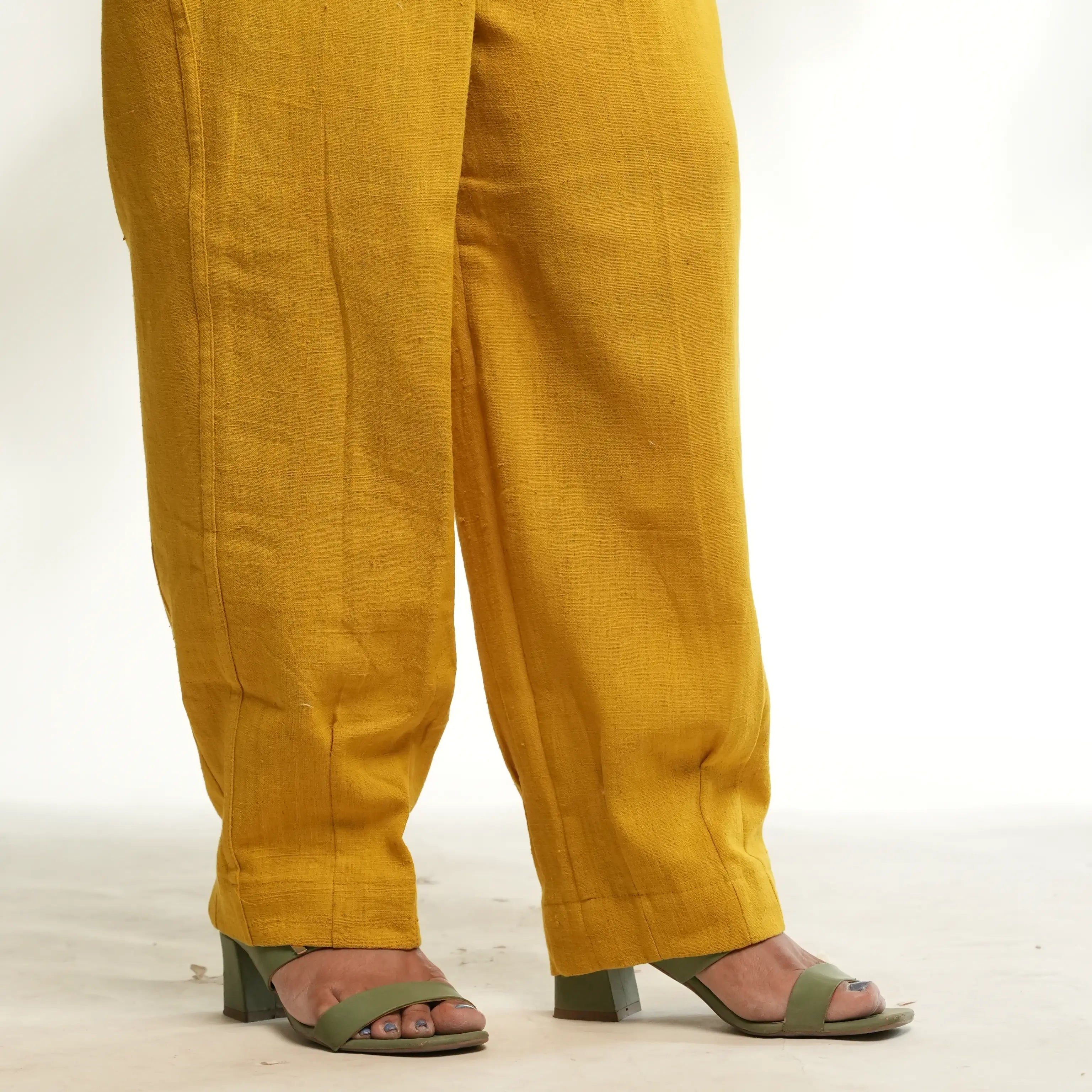YELLOW INDIGENOUS COTTON PANT
