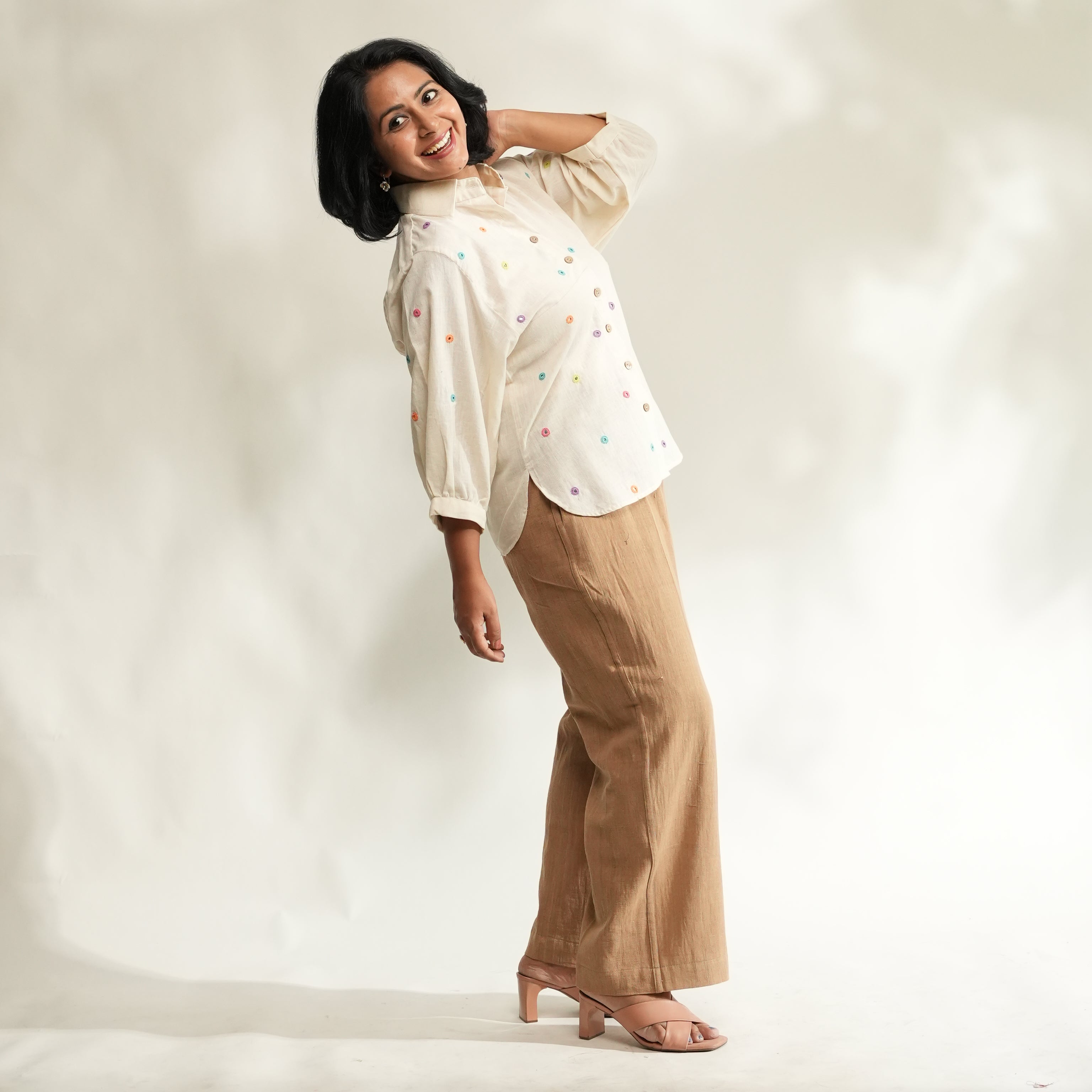 LAMBADI SHISHA PUFF SLEEVE SHIRT